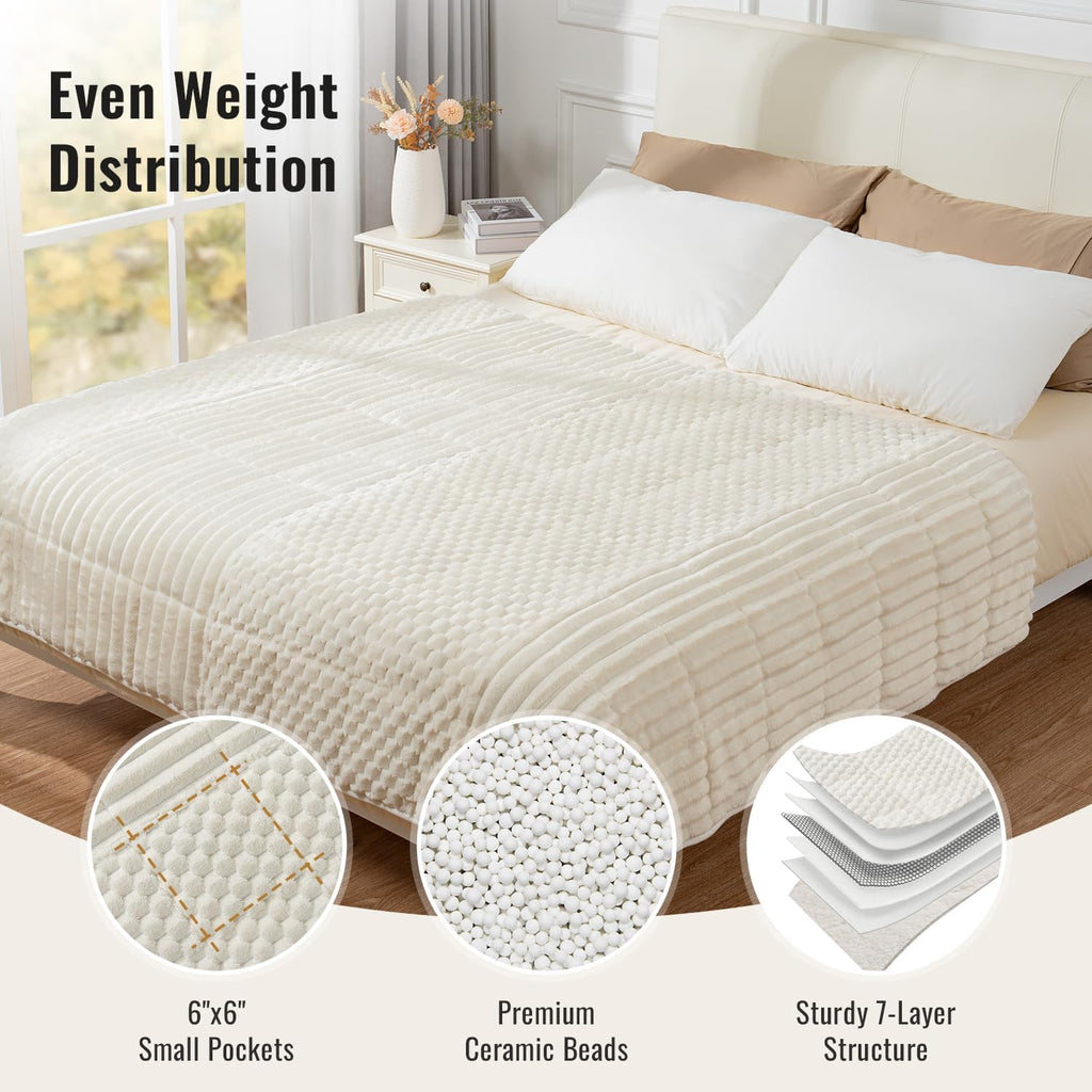 60"x80" Queen Weighted Blanket, 15 lbs