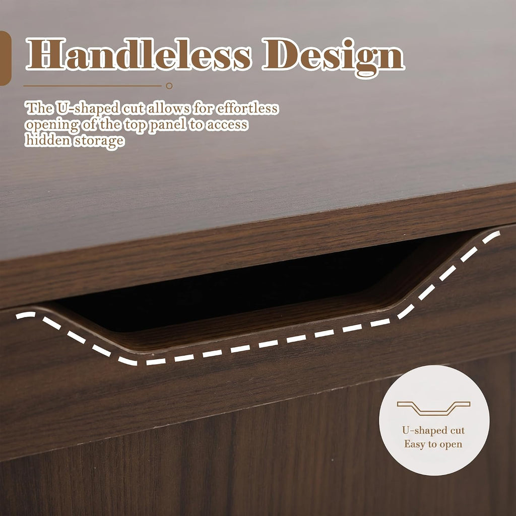 Wooden Storage Corner Bench