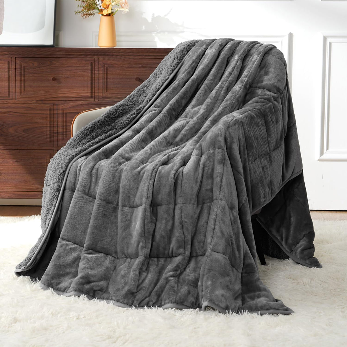 60"x80" Queen Weighted Blanket, 15 lbs