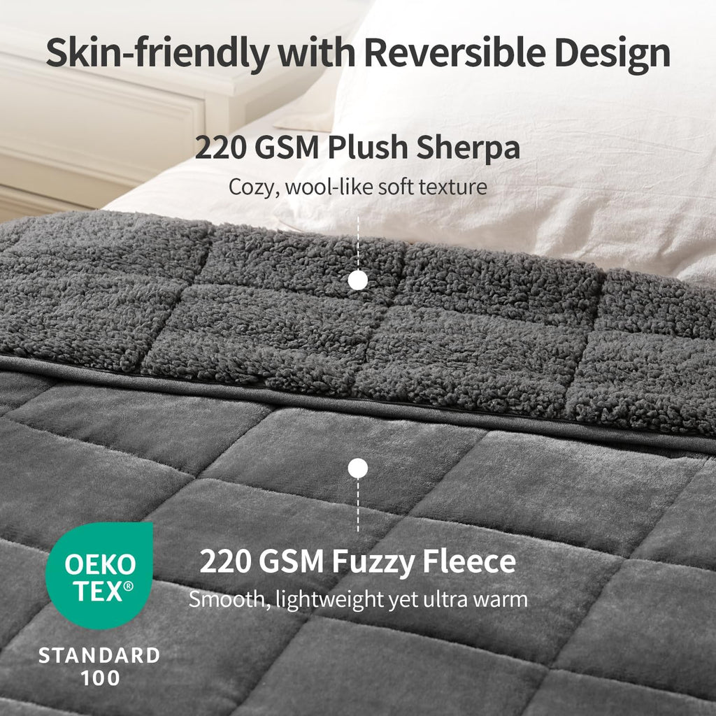 60"x80" Queen Weighted Blanket, 15 lbs